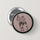 Roller Derby Vintage-Programm Button (Vorne & Hinten)