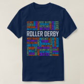 Roller Derby Words T-Shirt (Design vorne)