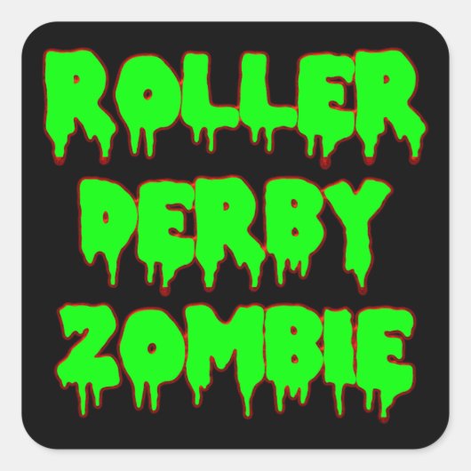 Roller Derby Zombie Sticker (Vorderseite)