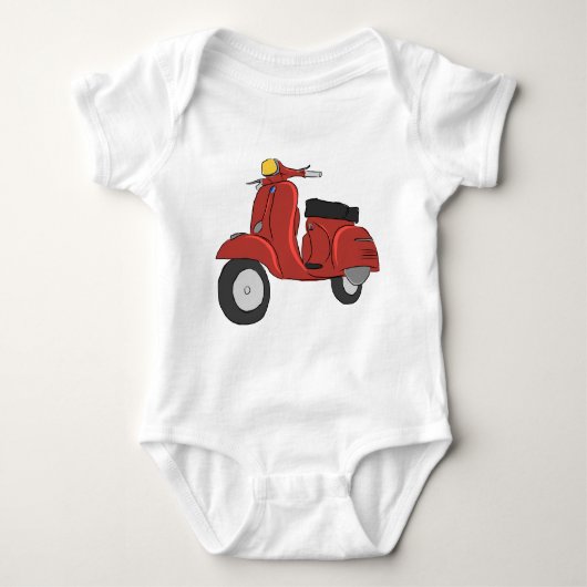 Roller des Vespa-SS Baby Strampler (Vorderseite)