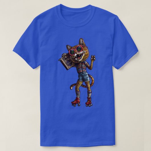 Roller Disco Kitty T-Shirt (Design vorne)
