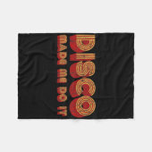 Roller Disco Outfit Retro 70er Kostüm für Frauen u Fleecedecke (Vorderseite (Horizontal))