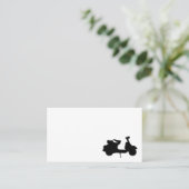 Roller-Fahrrad-Motorrad-Lieferungs-Fahrer-Reiter Visitenkarte (Stehend Vorderseite)