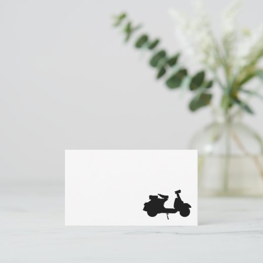 Roller-Fahrrad-Motorrad-Lieferungs-Fahrer-Reiter Visitenkarte (Stehend Vorderseite)