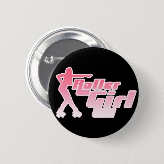 Roller Girl 80er Button (Vorne & Hinten)