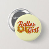 Roller Girl in Derby Button (Vorne & Hinten)