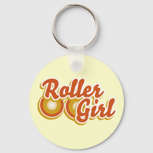Roller Girl in Derby Schlüsselanhänger (Vorderseite)