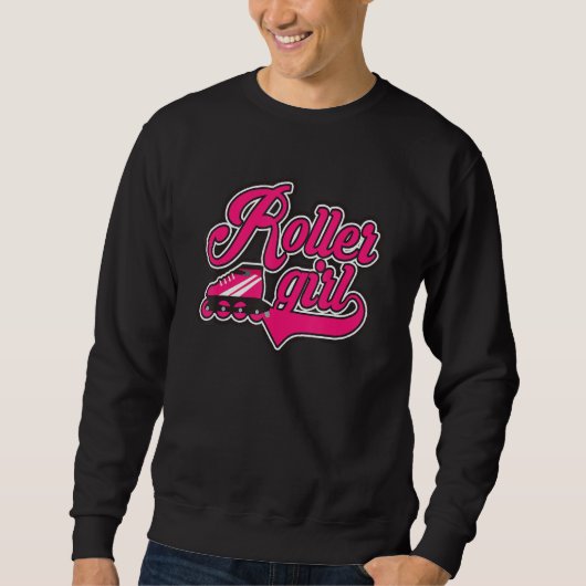 Roller Girl Inline-Skates Rollschuhfahren Rollschu Sweatshirt (Vorderseite)