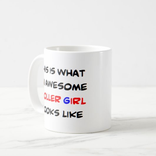 Roller Girl Kaffeetasse (Vorderseite Links)