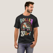 Roller Girl Retro Roller Derby Roller Skating Roll T-Shirt (Vorne ganz)