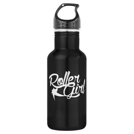 Roller-Girl-Rollenteam Trinkflasche (Vorderseite)
