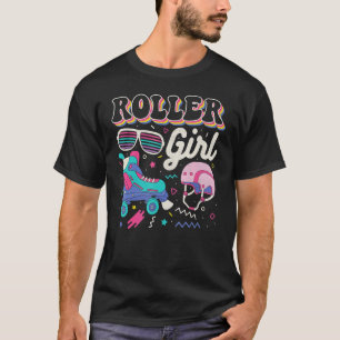 Roller Girl Skater Skaten Retro Vintag Roller Sk T-Shirt