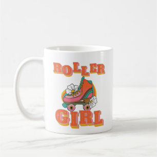 Roller Girl Vintage-Rollschuhlaufen Kaffeetasse