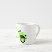 Roller-Grün Espressotasse (Vorderseite Rechts)
