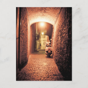 Roller in Italien Postkarte
