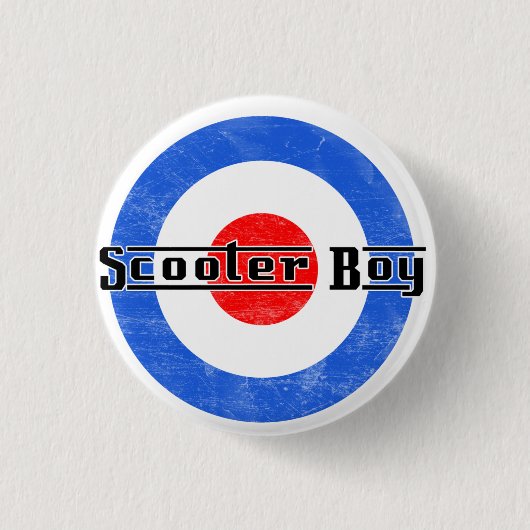 Roller-Junge Lambretta Button (Vorderseite)