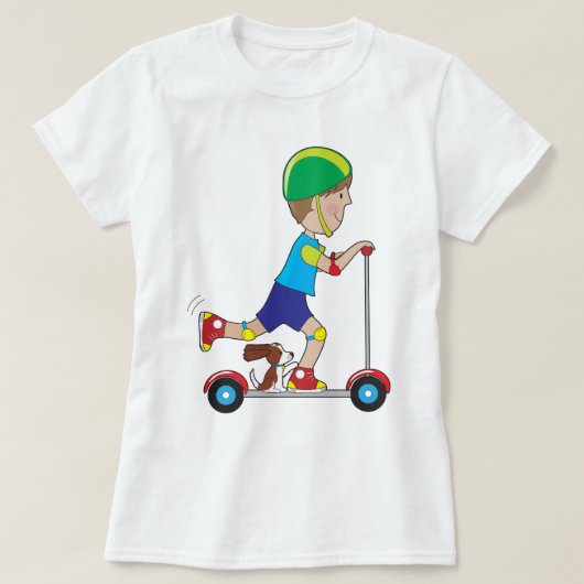 Roller-Junge T-Shirt (Design vorne)
