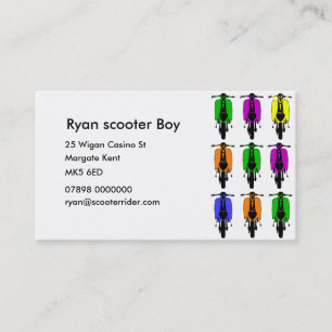 Roller-Jungen-Mod-Geschäftsbeziehungskarten Visitenkarte