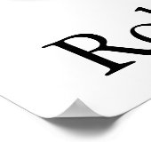 Roller-Kitty Poster (Ecke)