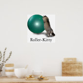 Roller-Kitty Poster (Küche)