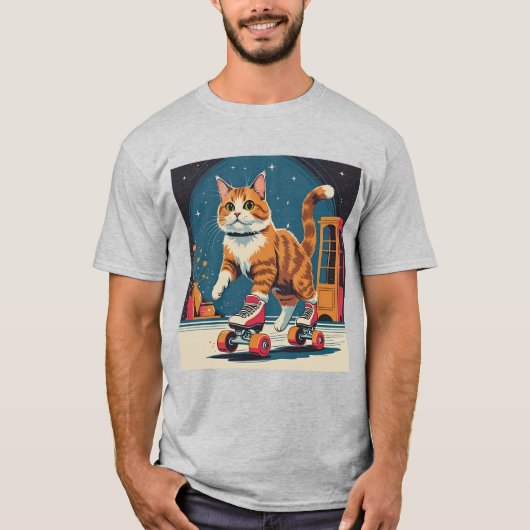 Roller Kitty Skate Night T-Shirt (Vorderseite)