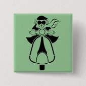 Roller-Mädchen Button (Vorderseite)