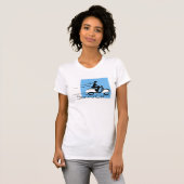 Roller-Mädchen-Entwurf T-Shirt (Vorne ganz)