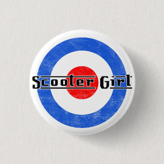 Roller-Mädchen Lambretta Button