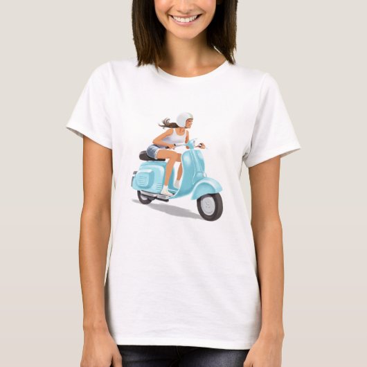 Roller-Mädchen T-Shirt (Vorderseite)