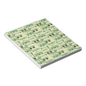 Roller mit Sommerrücklaufrädern Autos Wagenwagen Notizblock (angewinkelt)