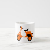 Roller-Orange Espressotasse (Vorderseite)