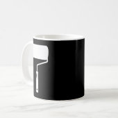 Roller Pinselpinsel, Malerei, Geschenk 1 Kaffeetasse (Vorderseite Links)