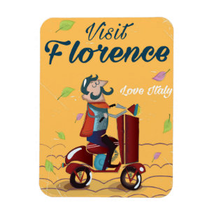 Roller-Reiseplakat Besuchs-Florenz italienisches Magnet