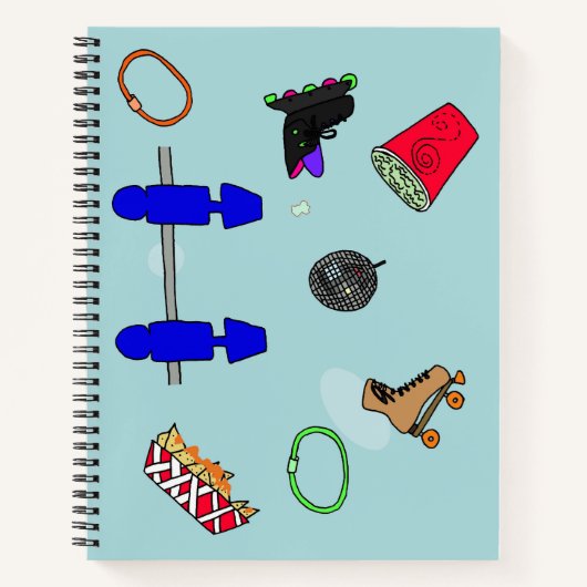 Roller-Rink-Notebook Notizblock (Vorderseite)