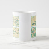 Roller Rink Woodblock Zeichnend von Chariklia Zarr Jumbo-Tasse (Vorderseite)