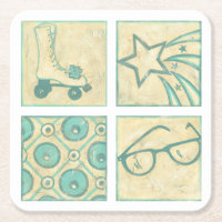 Roller Rink Woodblock Zeichnend von Chariklia Zarr