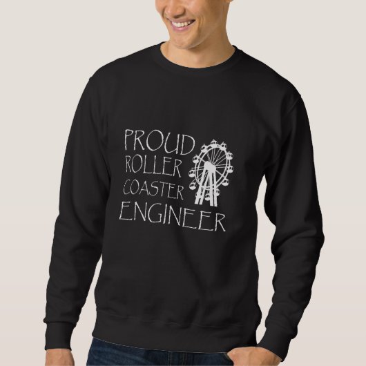 Roller-Roller-Untersetzer-Ingenieur Roller Unterse Sweatshirt (Vorderseite)