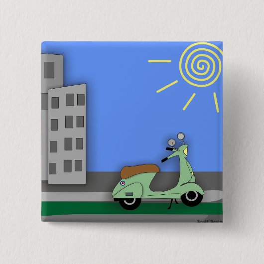Roller-scape Abzeichen Button (Vorderseite)