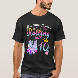 Roller Skate 10. Geburtstag Shirt 10 Jahre Alte Mä