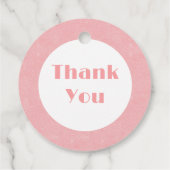 Roller Skate and Pink Hearts Girl's Birthday Party Geschenkanhänger (Rückseite)