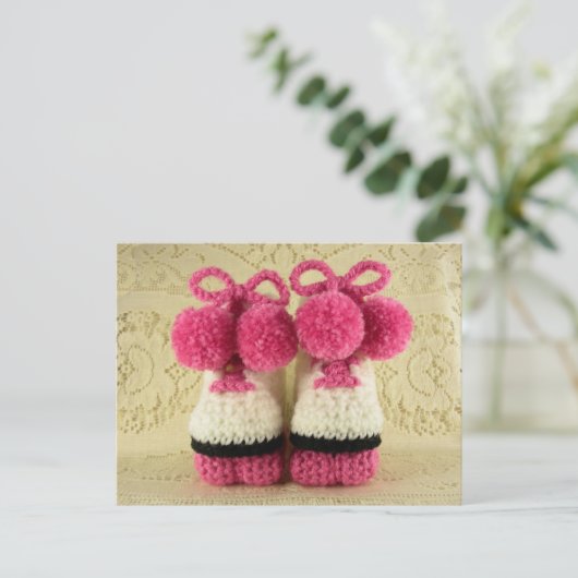 Roller Skate Baby Hintern Postkarte (Stehend Vorderseite)