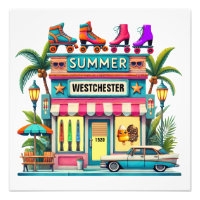 Roller Skate Beach Shop FOTO DRUCK