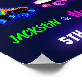 Roller Skate Begrüßungszeichen Party Boy sk8 Poste Poster (Ecke)