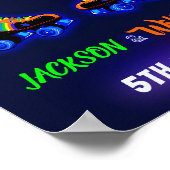 Roller Skate Begrüßungszeichen Party Boy sk8 Poste Poster (Ecke)