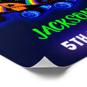 Roller Skate Begrüßungszeichen Party Boy sk8 Poste Poster (Ecke)