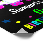 Roller Skate Begrüßungszeichen Party Skaten Poster (Ecke)