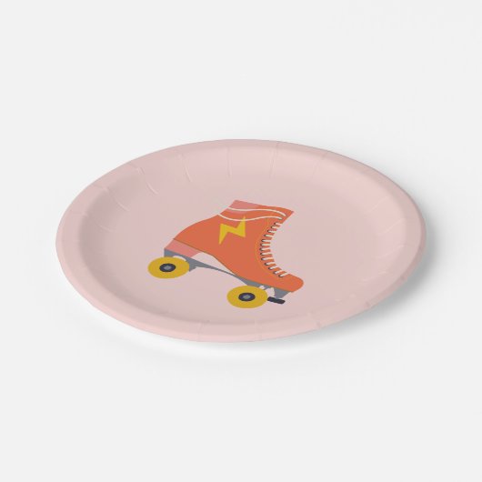 Roller Skate Birthday Paper Teller (Schrägansicht)