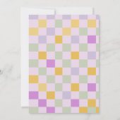 Roller Skate Birthday Party - Retro Groovy Einladung (Rückseite)