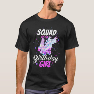 Roller Skate Birthday Squad Funny Roller Skaten P T-Shirt