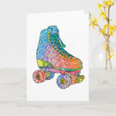 Roller-Skate-Blumenkronenkarte Karte (Gelbe Blume)